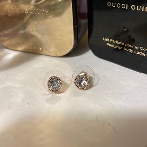 Single stone earrings